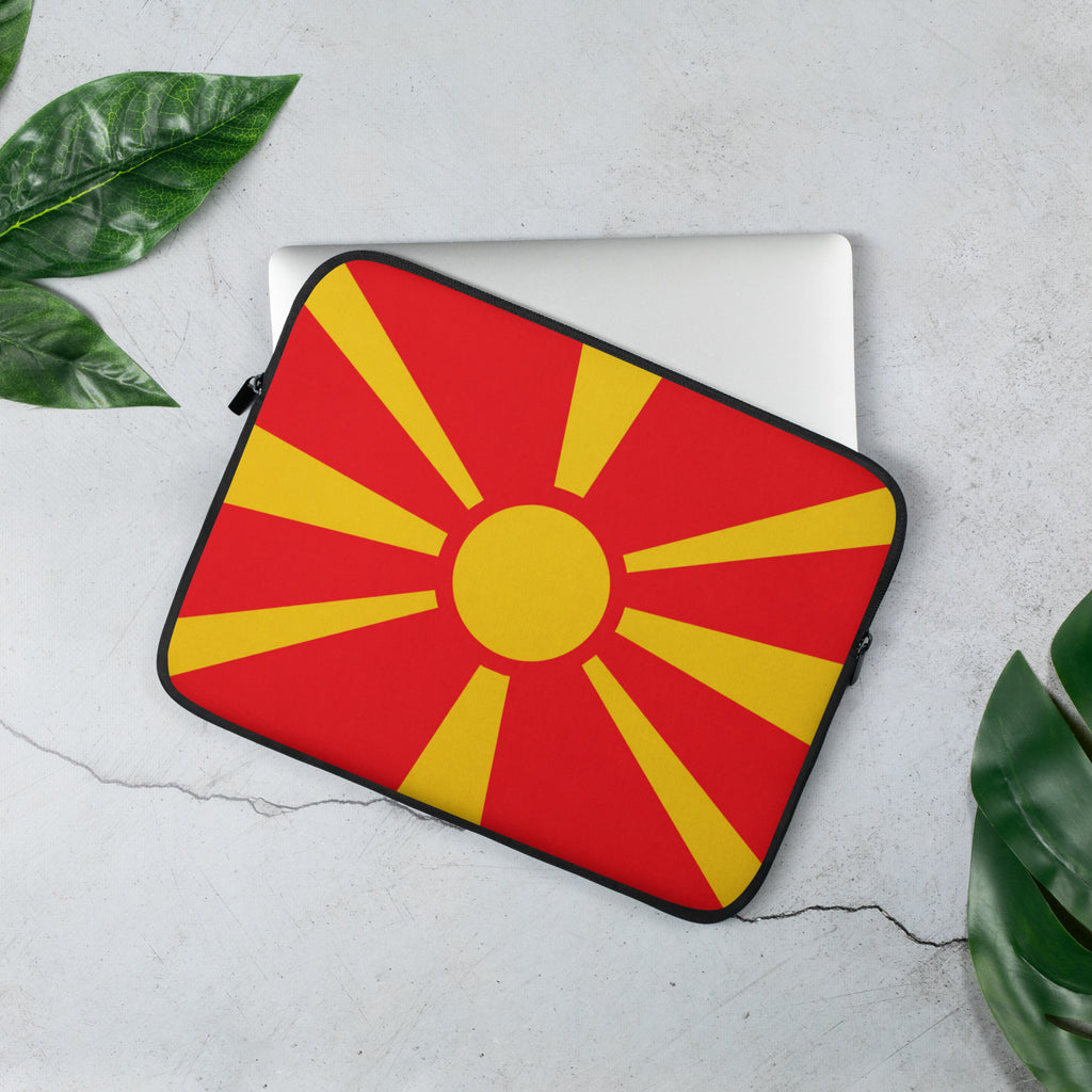 Laptop Sleeve Nordmazedonien Flagge 13 Zoll