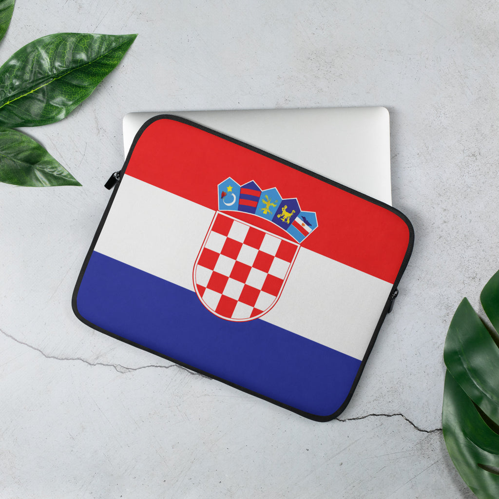 Laptop Sleeve Kroatien Flagge Design 13 Zoll