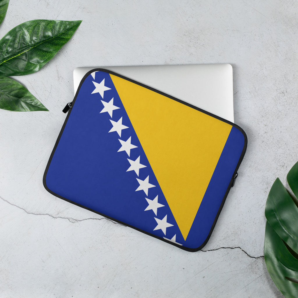 Laptop Sleeve Bosnien Flagge Design 13 Zoll