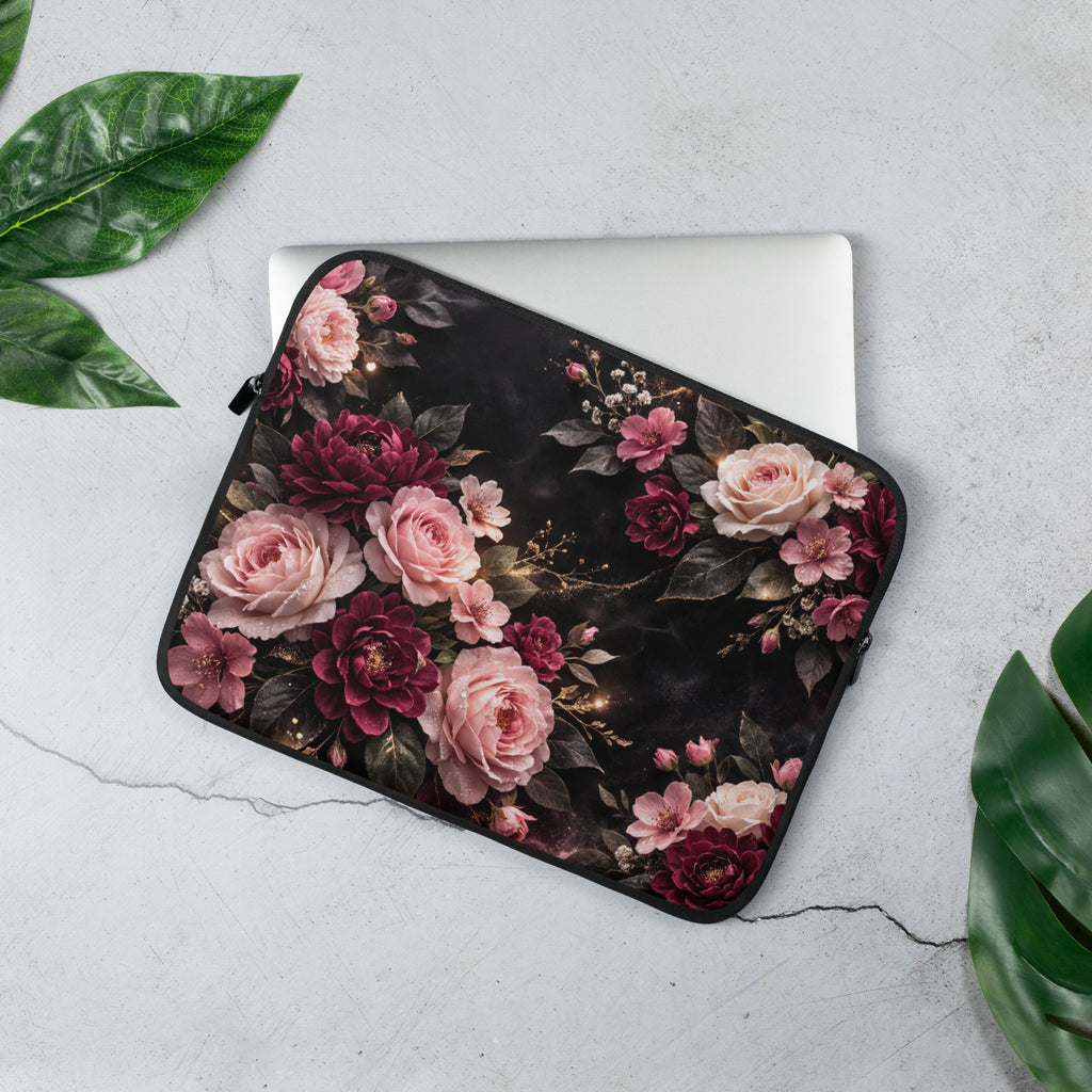 Laptop Sleeve Rosen Blumen Design 13 Zoll