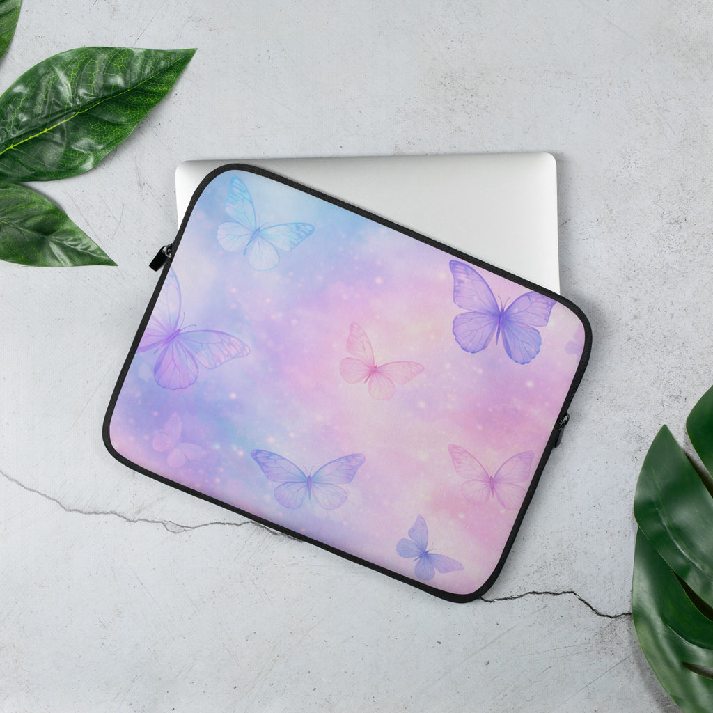 Laptop Sleeve Schmetterling Pastell Design 13 Zoll