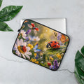 Laptop Sleeve Marienkäfer Blumen Design 13 Zoll