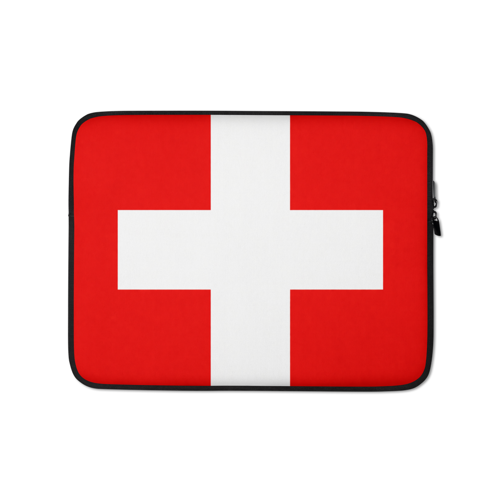 Laptop Sleeve Schweiz Schweizer Flagge 13 Zoll Schutzhülle