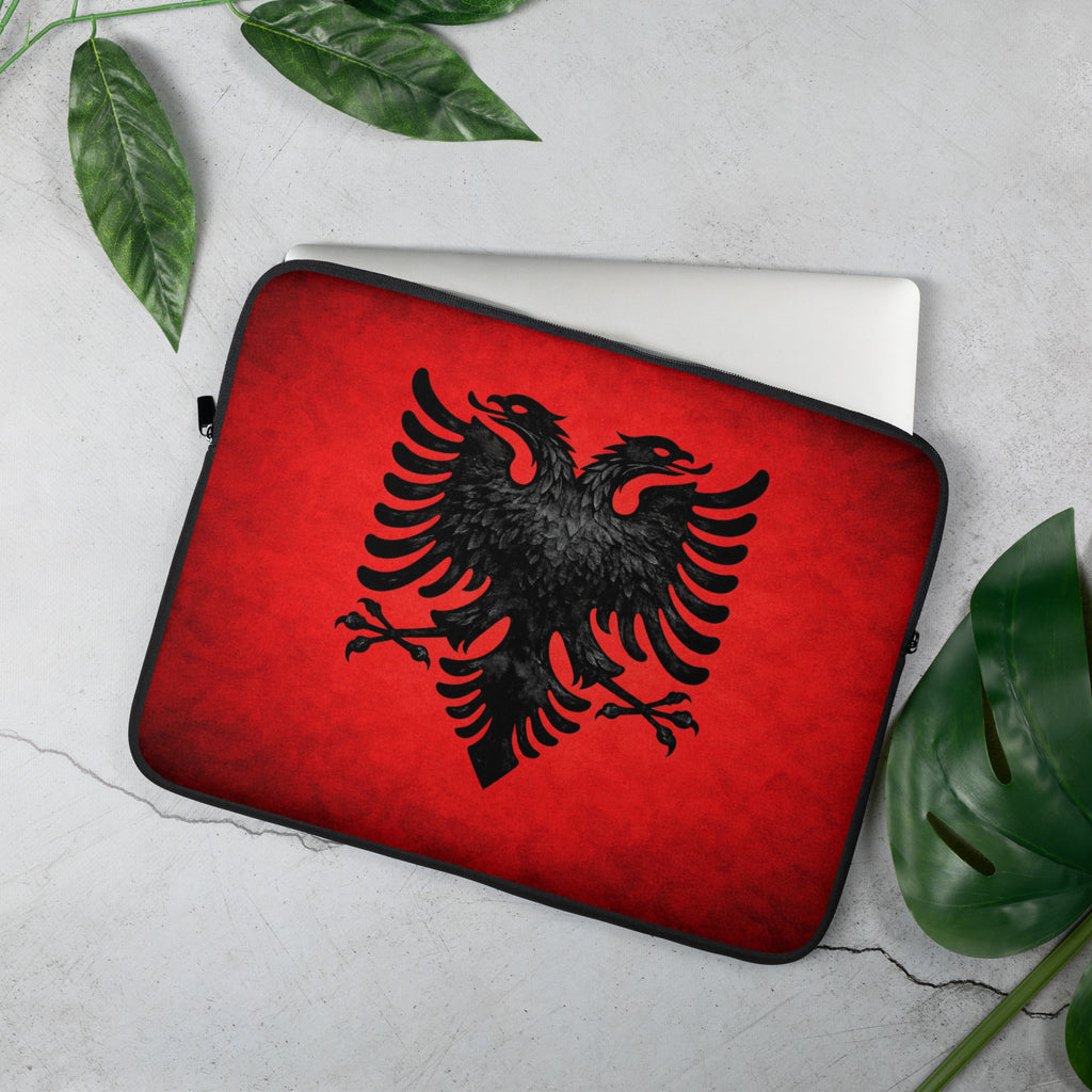 Laptop Sleeve Albanien Adler Flagge 15 Zoll