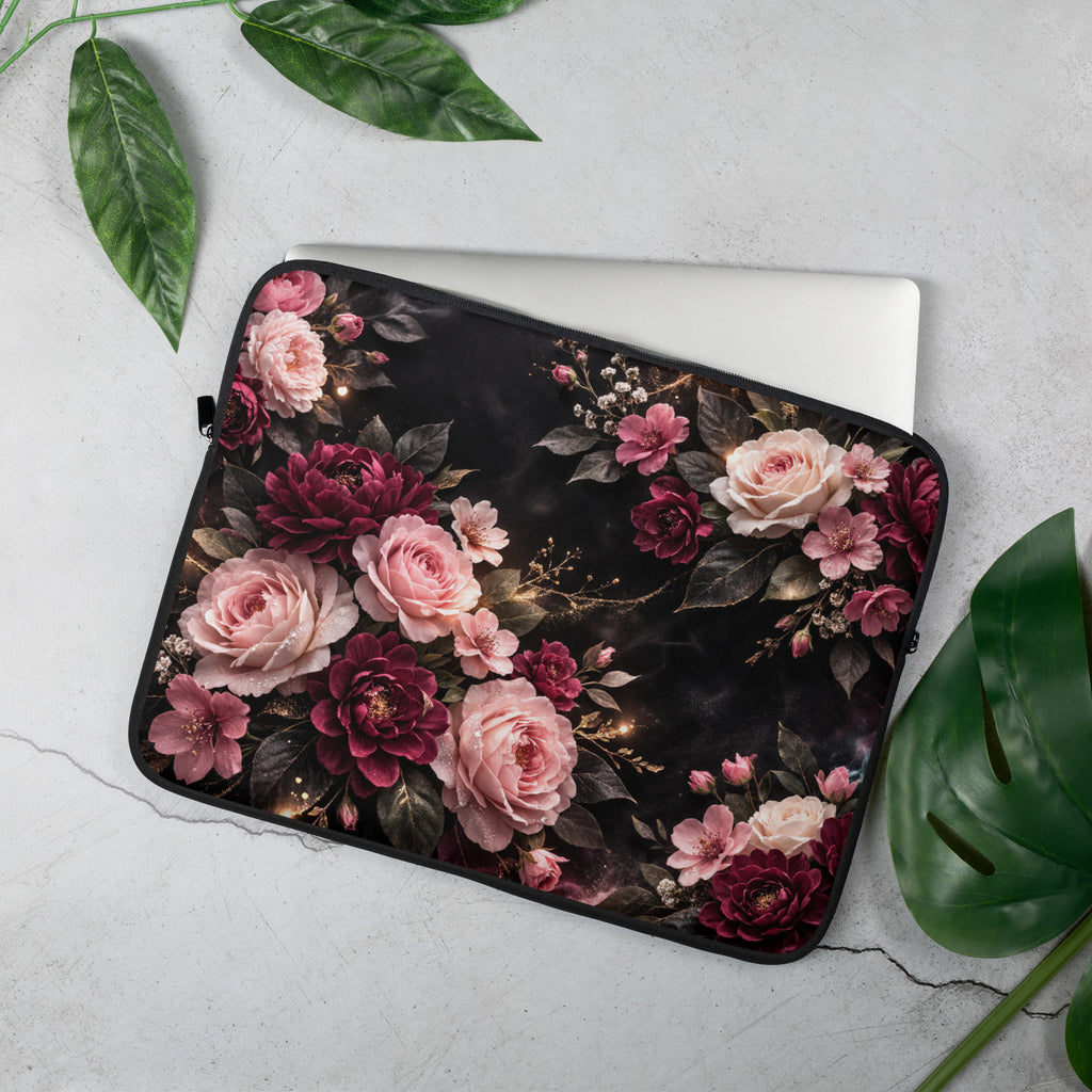Laptop Sleeve Rosen Blumen Design 13 Zoll